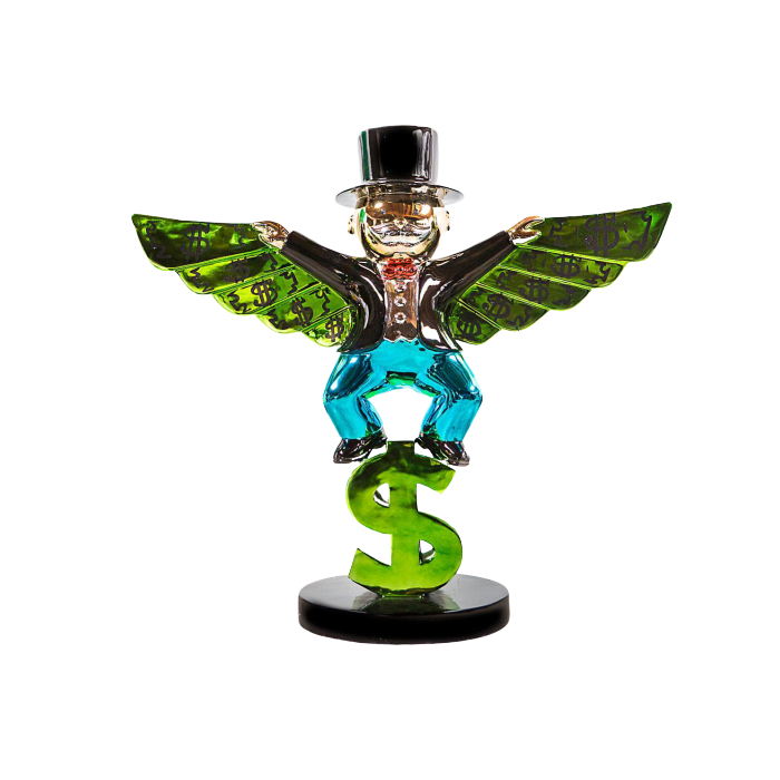 Monopoly Money Wings Sculpture