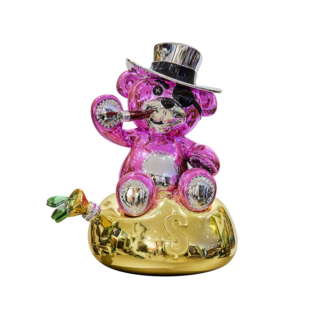 Cohiba Bear Pink Sculpture