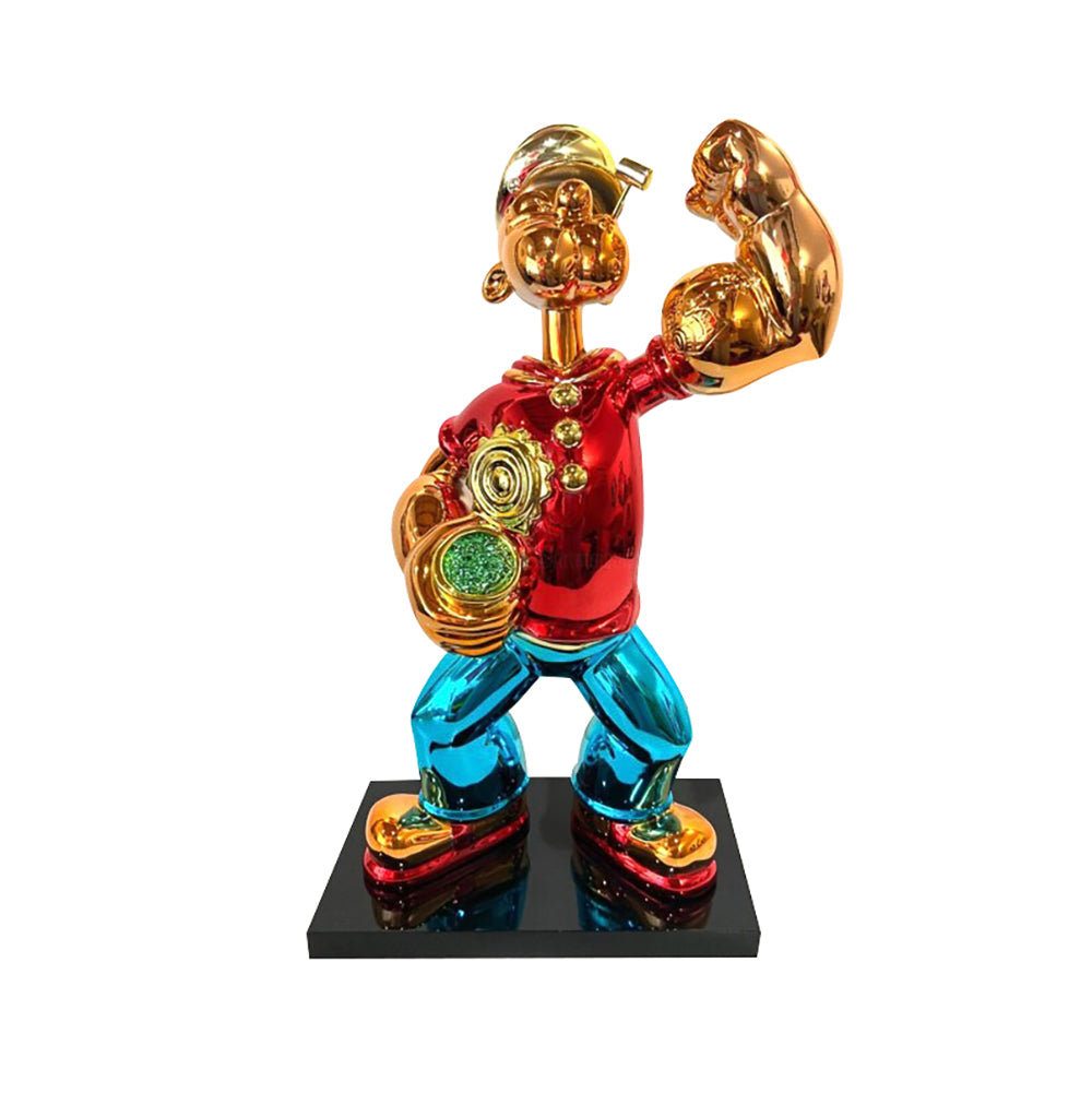 PopEye Stay Strong Red Sculpture