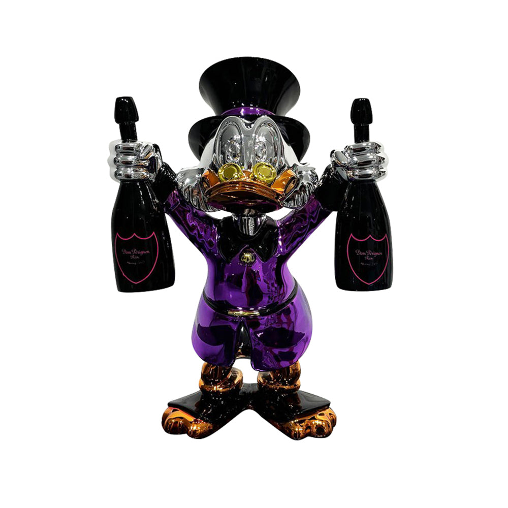 Pop The Champagne Purple Statue