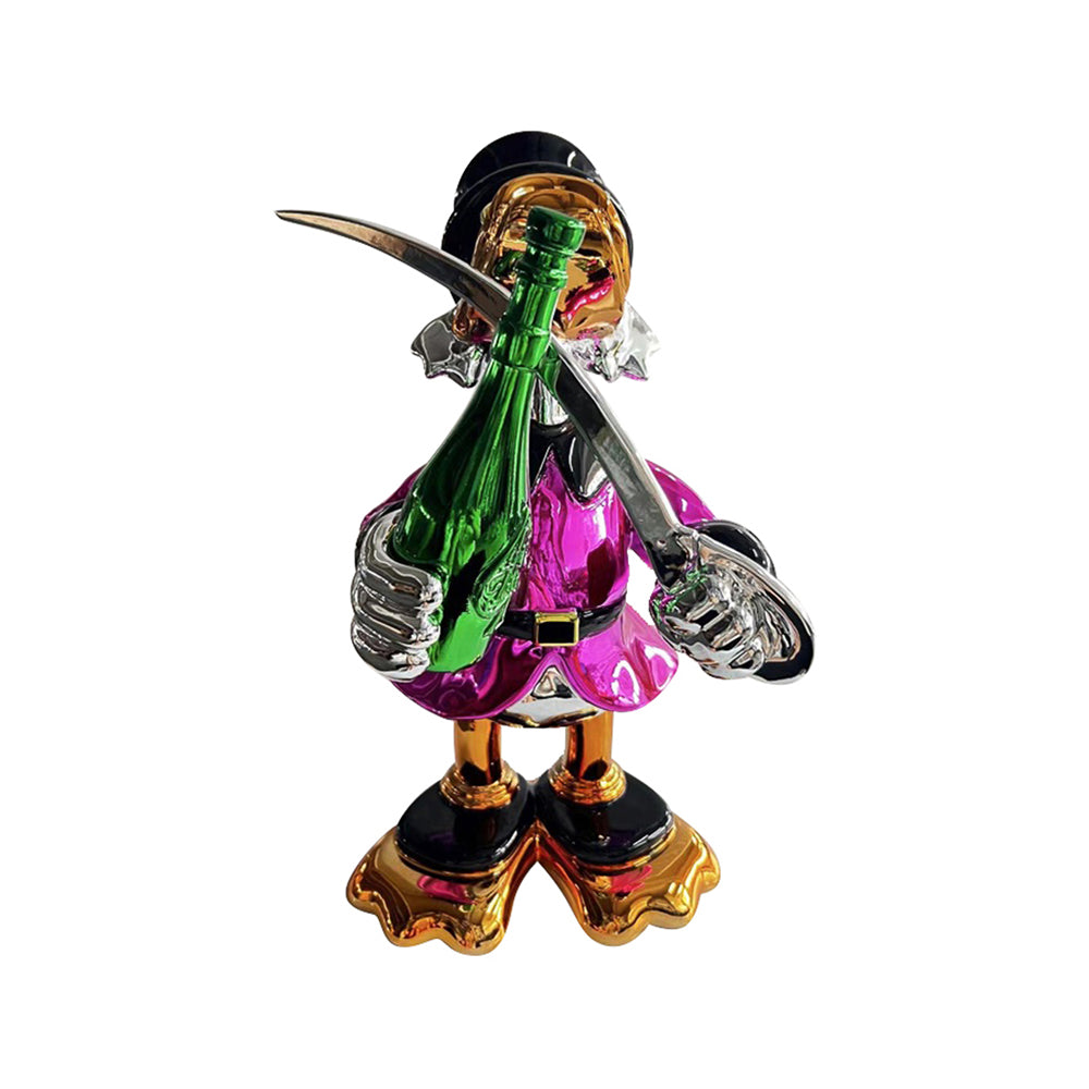 Scrooge McDuck Champagne Saber Pink Sculpture