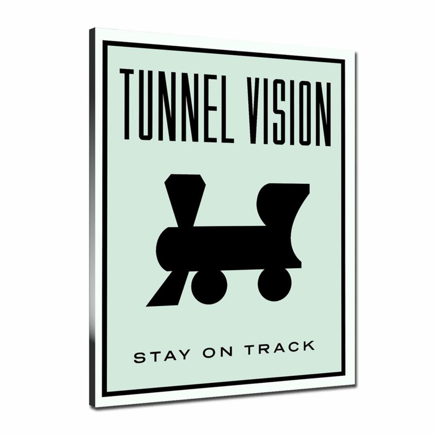 Vertical, Street Art, Prints, Pop Art, Paintings, Monopoly Quotes, Canvas, Art, Tunnel Vision, Stay On Track, Motivation, Quotes, Artwork, Monopoly, Board Game