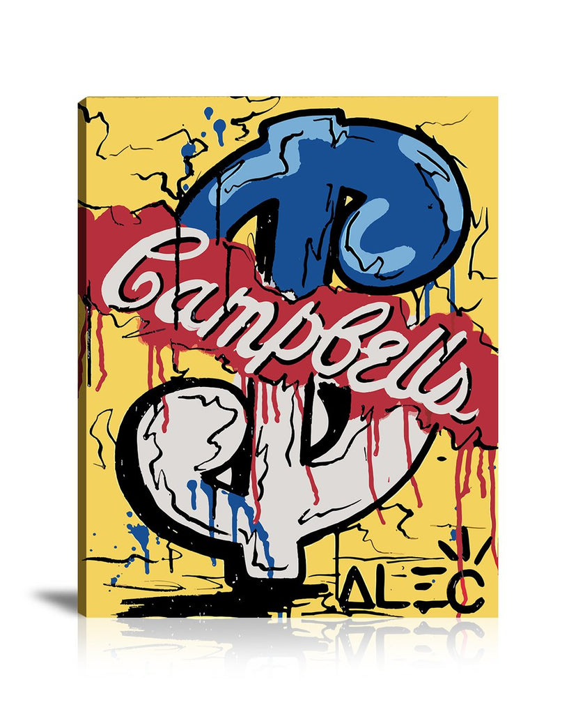 Street Art, Prints, Pop Art, Paintings, Canvas, Art, Alec Monopoly, Dollar, Sign, Money, Campbell's, Soup, Spray