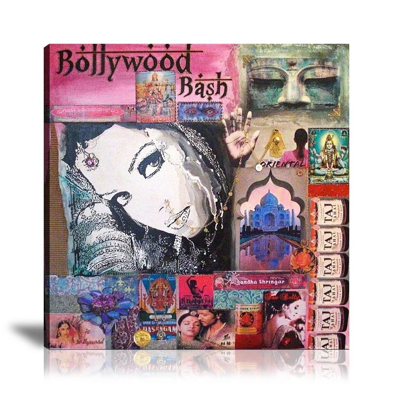 Bollywood Bash, India, Buddism, Taj Mahal Palace, Collage Art, Shiva, Celebrities, Prints, Pop Art, Paintings, Movies, Cinema, Canvas, Art