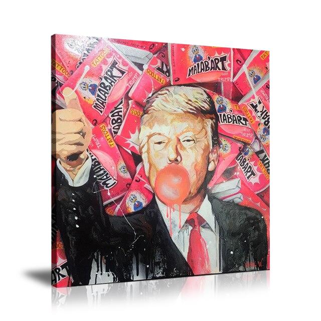 Rakel Wajnberg, Chewing Gum, Bubble Gum, Malab’Art, Tattoos, Rebellious, Mixed Media, Trump, Celebrities, Prints, Pop Art, Paintings, Movies, Cinema, Canvas, Art