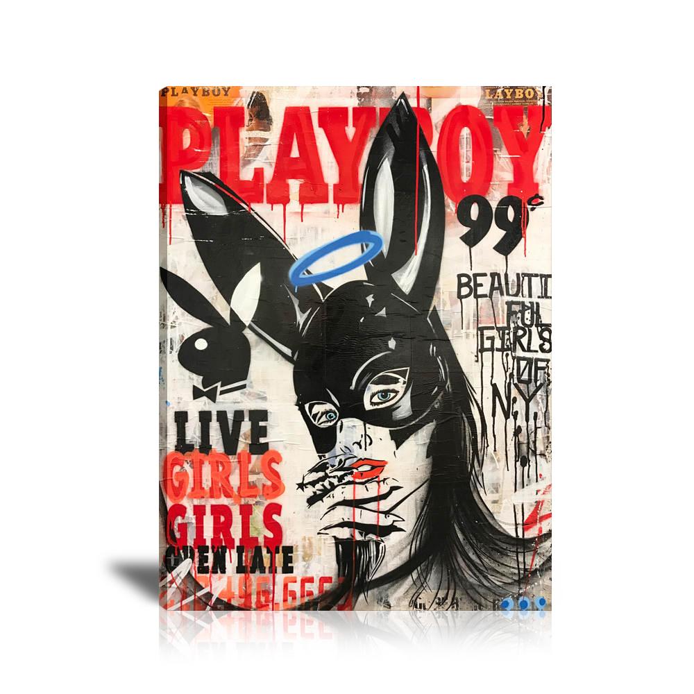 Catwoman Wall Art: Large Colorful Graffiti Print or Framed Canvas Painting for Modern Living Rooms, Dining Rooms and Bedrooms