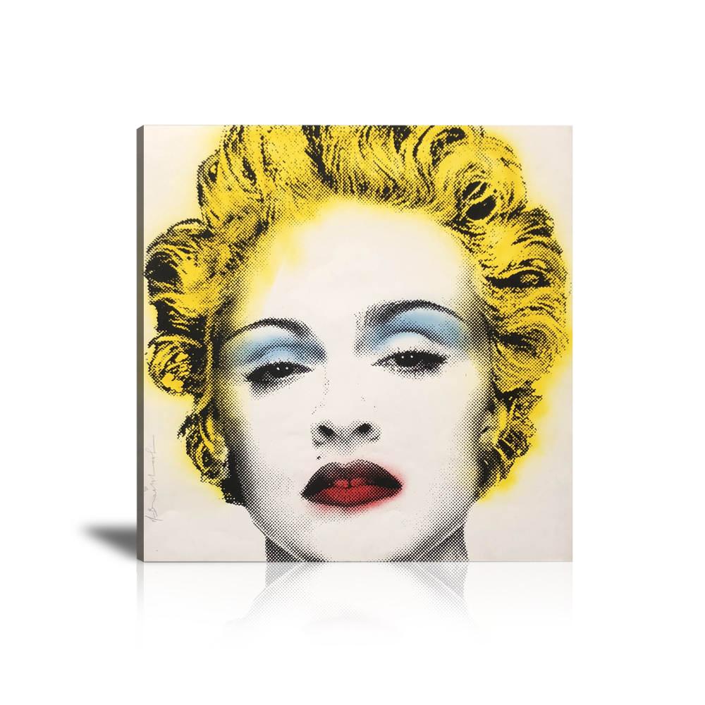  Madonna, Spray Paint, Graffiti, Colorful, Street Art, Prints, Pop Art, Paintings, Canvas, Art, Alec Monopoly, Portrait, Square, Portrait, Blonde, Signature