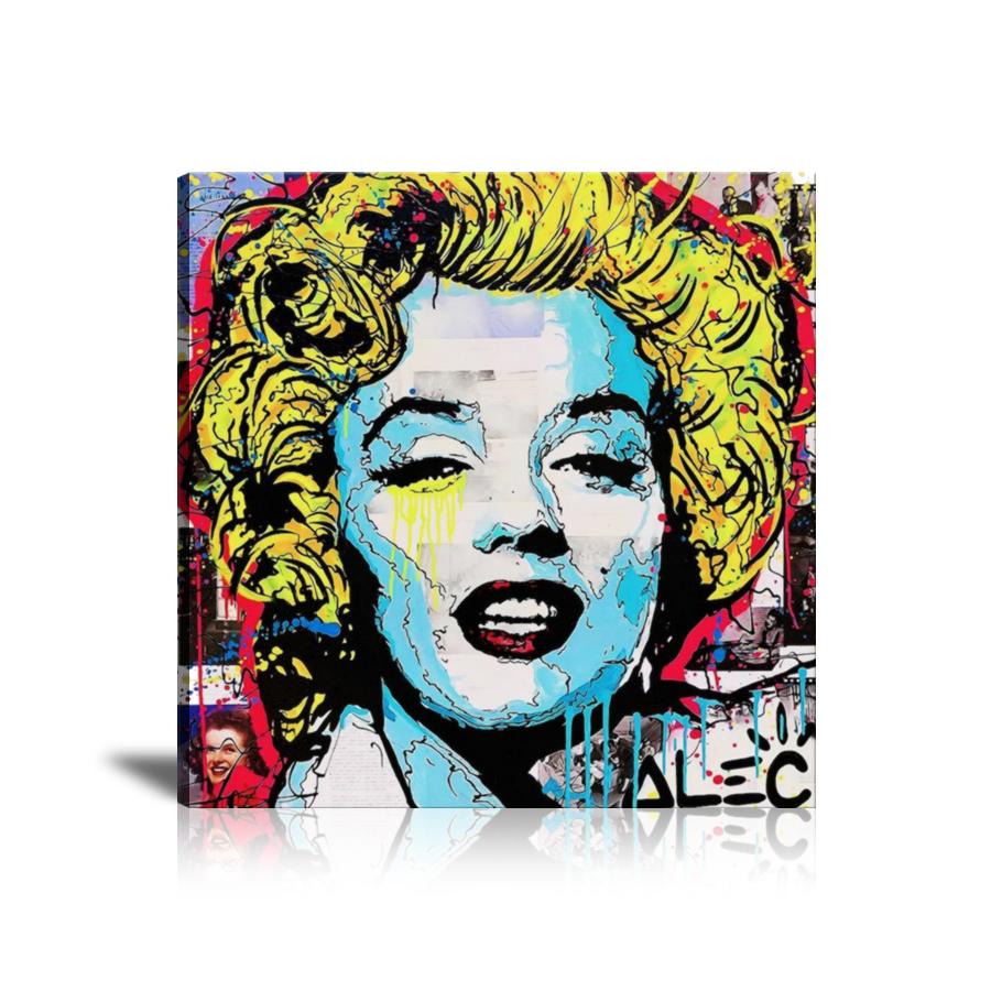 Marilyn Monroe, Pop Icon, Collage Art, Graffiti, Spray Paint, Colorful, Street Art, Prints, Pop Art, Paintings, Canvas, Art, Alec Monopoly, Square, Singer