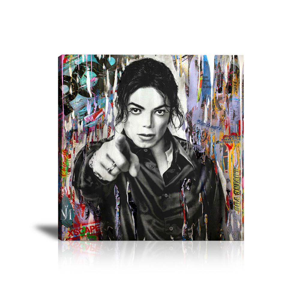 Michael Jackson, Loving you, Xscape, Pop, Black and White, Colorful, Scratchs, 