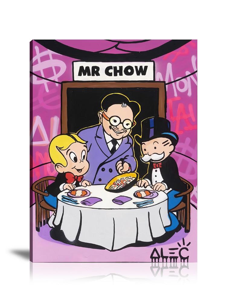 Street Art, Prints, Pop Art, Paintings, Canvas, Art, Alec Monopoly, Mr Chow, Monopoly, Richie Rich, Party, Dinner, Diner, Money, Mister