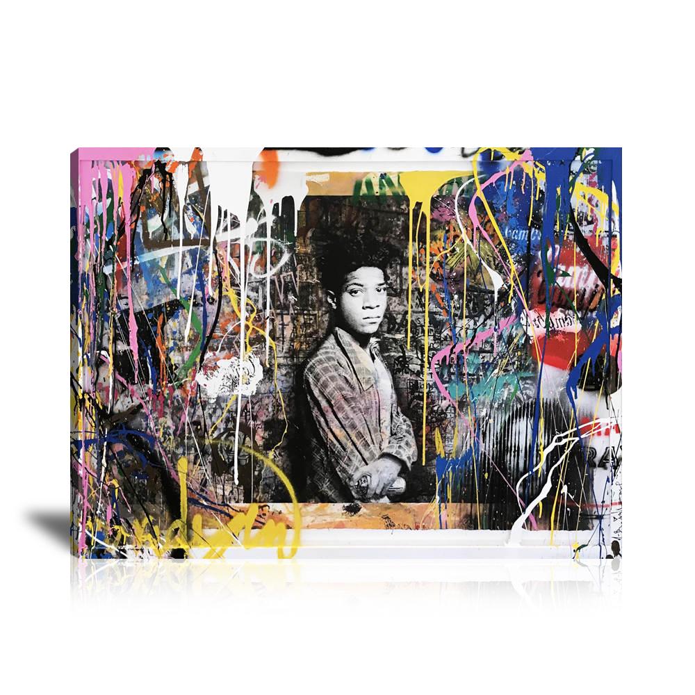 Samo Is Alive Wall Art: Large Colorful Graffiti Print or Framed Canvas Painting for Modern Living Rooms, Dining Rooms and Bedrooms