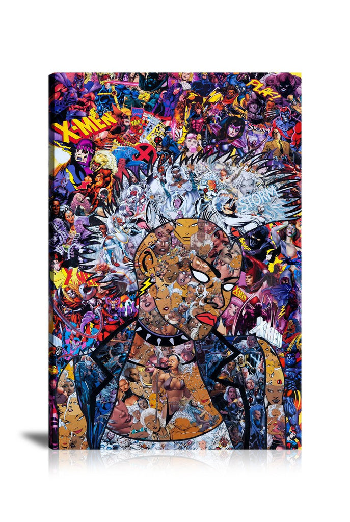 Street Art, Prints, Pop Art, Paintings, Canvas, Art, Alec Monopoly, X-Men, Storm, Mr Garcin, Collage Art, Colorful