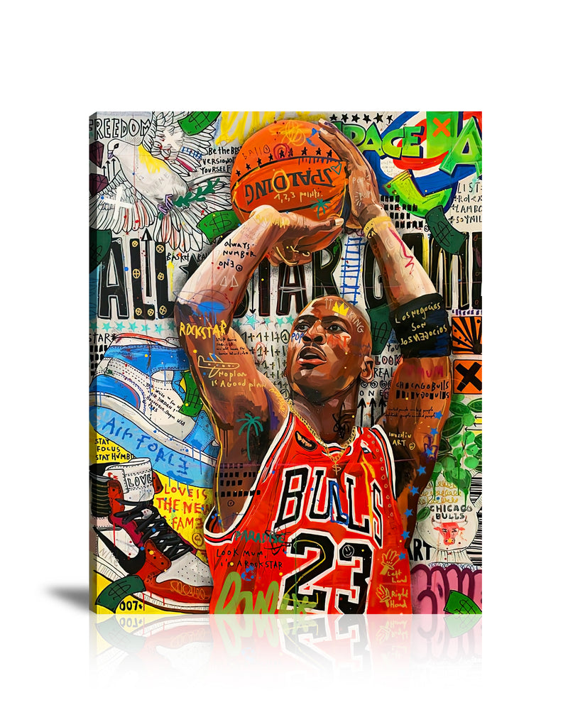 The Last Shoot Wall Art: Large Colorful Graffiti Print or Framed Canvas Painting for Modern Living Rooms, Dining Rooms and Bedrooms