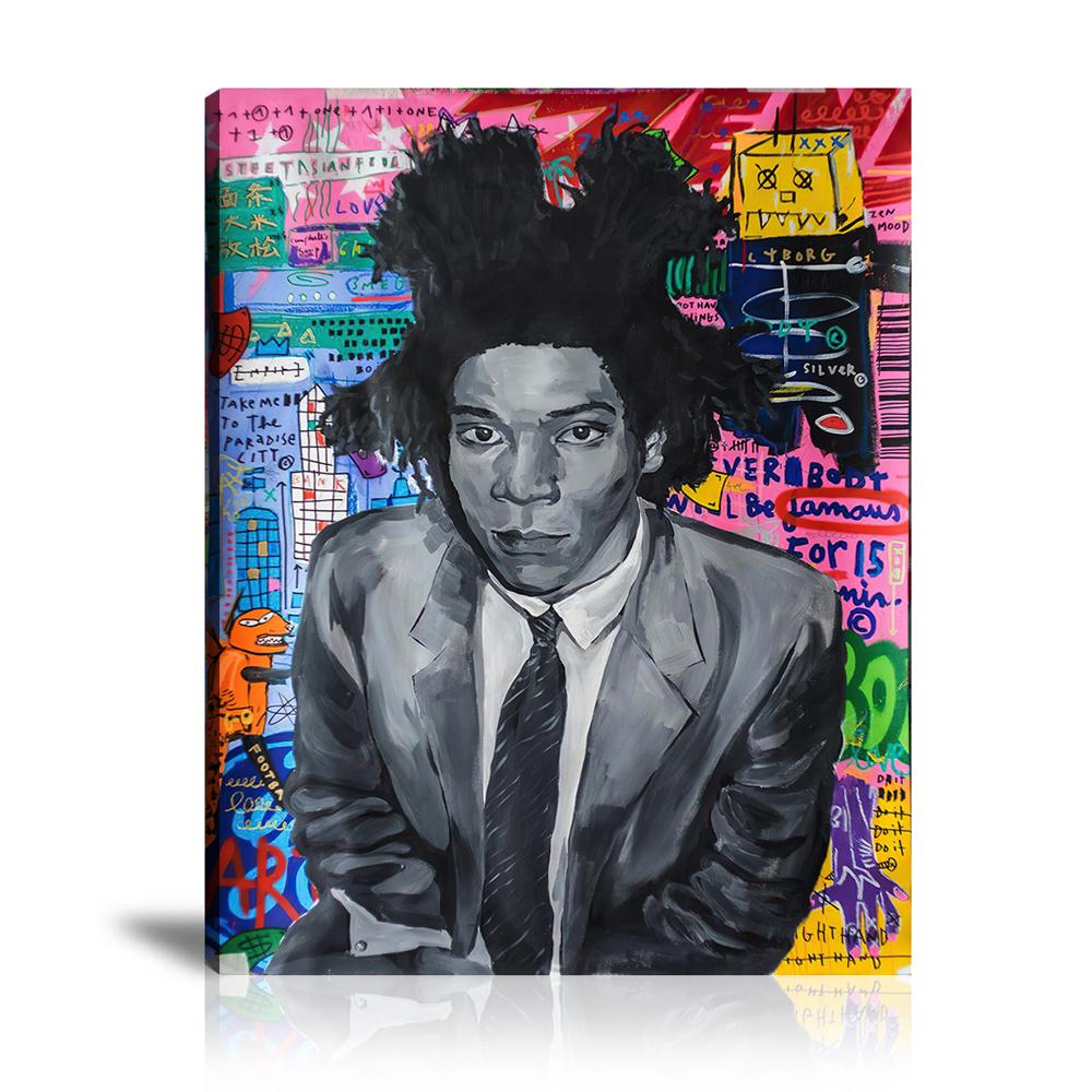 Street Art, Prints, Pop Art, Paintings, Canvas, Art, Jisbar, King, Basquiat, Colorful, Black and White, Love, Robot, Famous