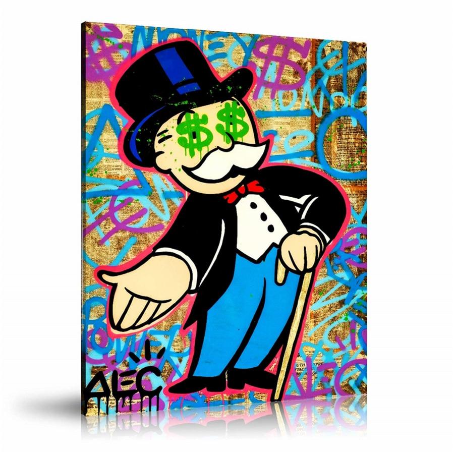 Money Eyes, Dollar Sign, Newspaper, Spray Paint, Graffiti, Colorful, Street Art, Prints, Pop Art, Paintings, Canvas, Art, Alec Monopoly, Monopoly, Newspapers, Collage Art, Vertical