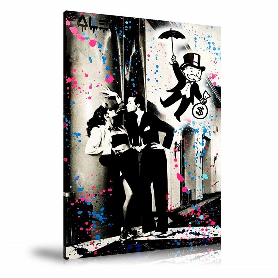 Street Love Art Wall Art: Large Colorful Graffiti Print or Framed Canvas Painting for Modern Living Rooms, Dining Rooms and Bedrooms