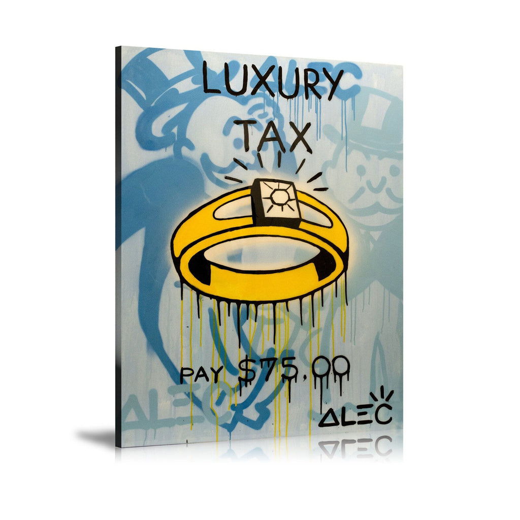 Luxury Tag, Diamond Ring, Board Game, Spray Paint, Colorful, Street Art, Prints, Pop Art, Paintings, Canvas, Art, Alec Monopoly, Vertical