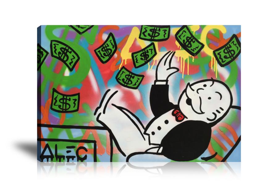 Monopoly Money, Money, Newspaper, Collage Art, Monopoly, Street Art, Prints, Pop Art, Paintings, Canvas, Art, Alec Monopoly, Landscape